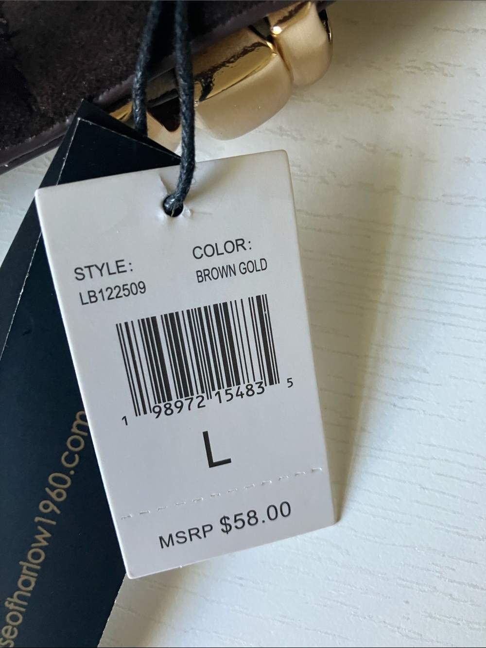 House Of Harlow 1960 Genuine Leather Belt (Size Large) NWT - Picture 6 of 11